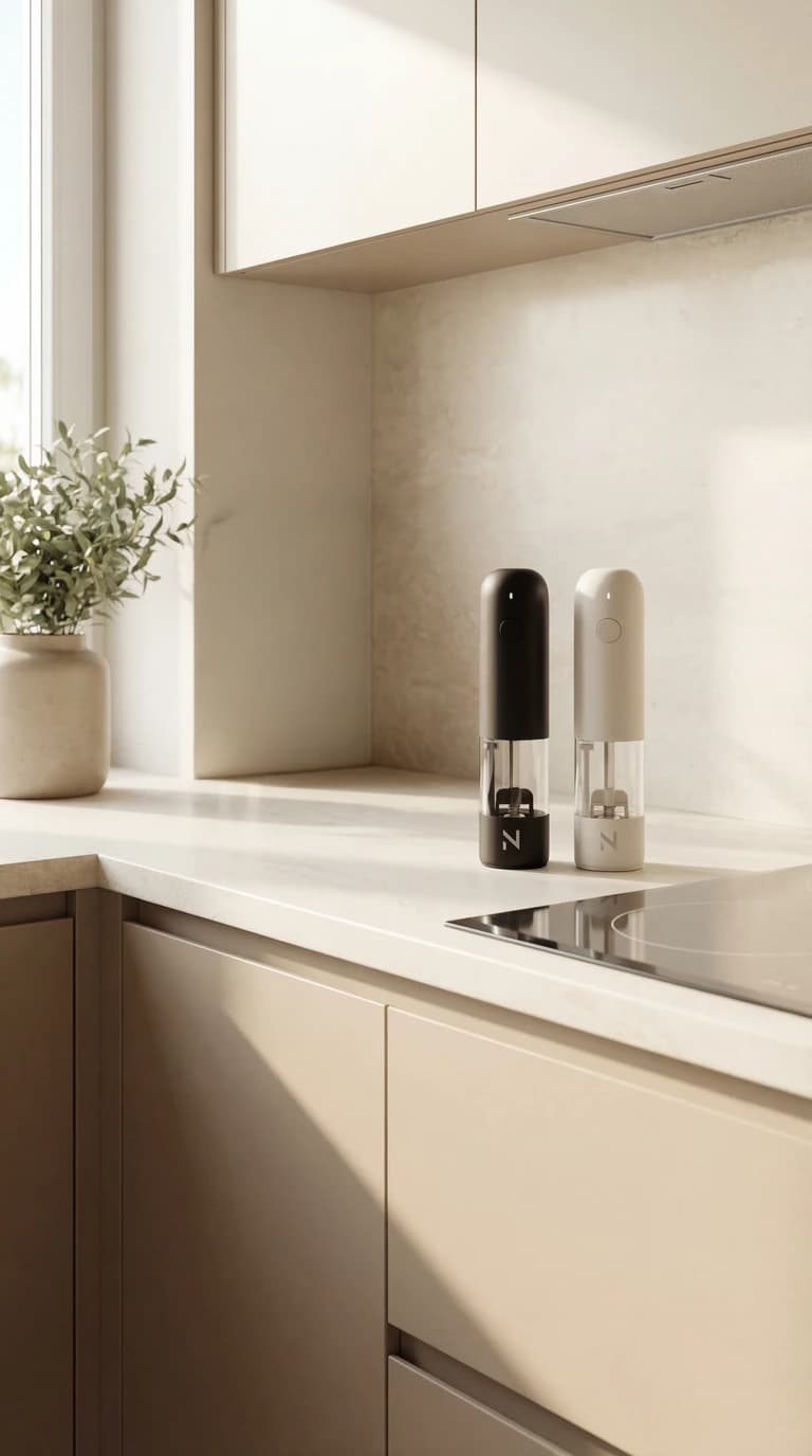 Peper- en zoutmolens in Zwart wit — tweede afbeelding