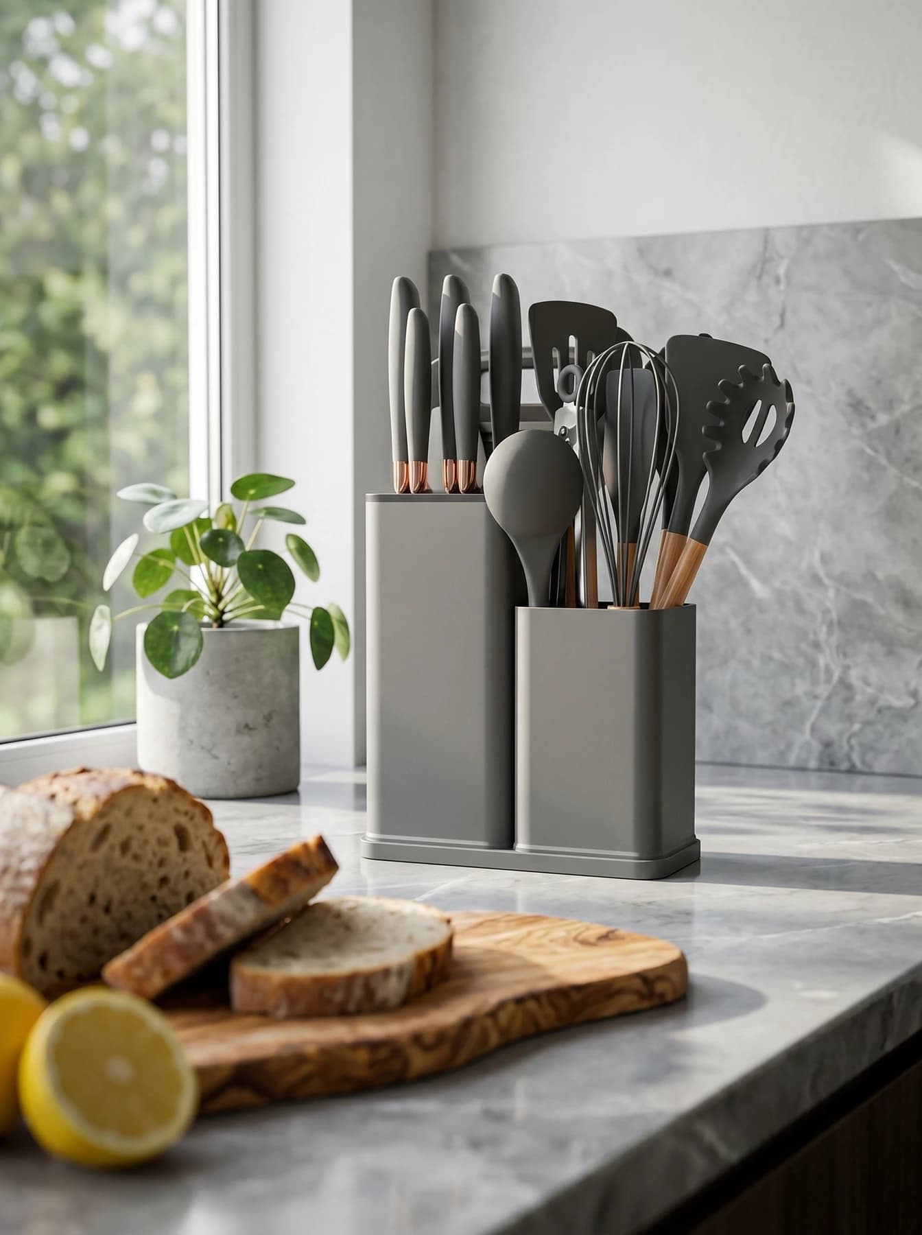 19-delige keukenset — Grijs — tweede afbeelding