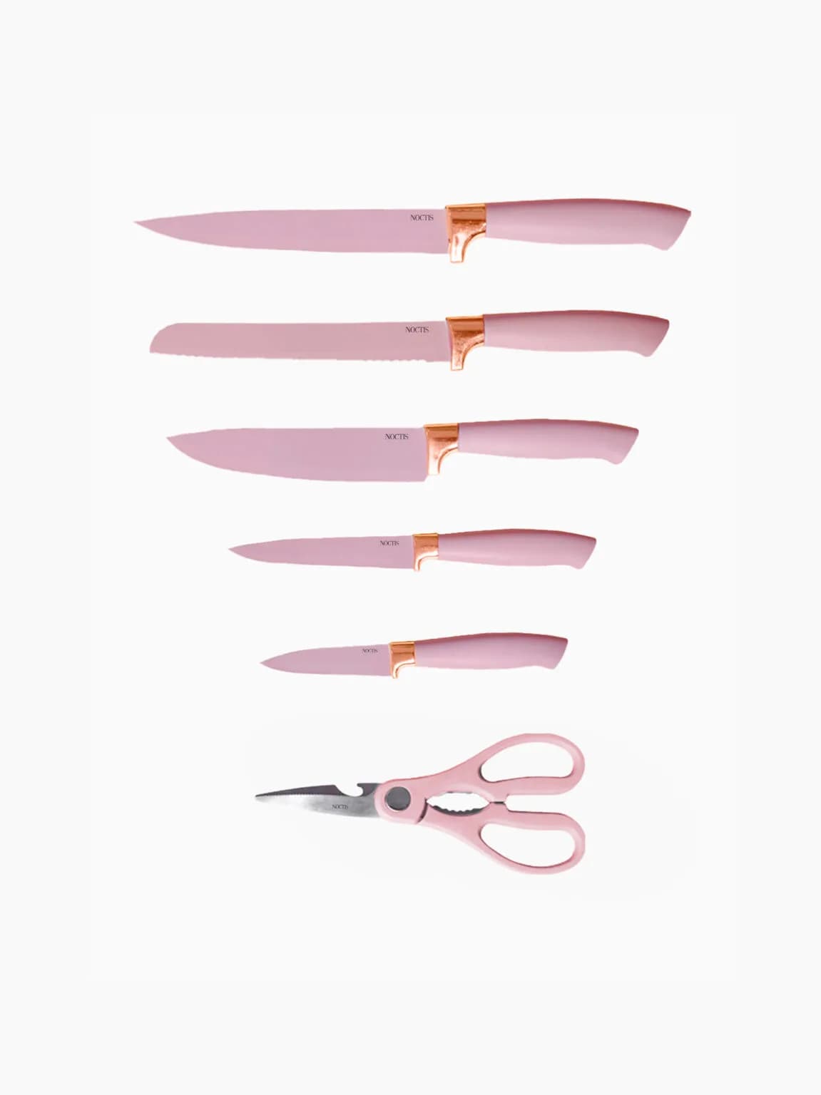 19-delige keukenset Roze — messen