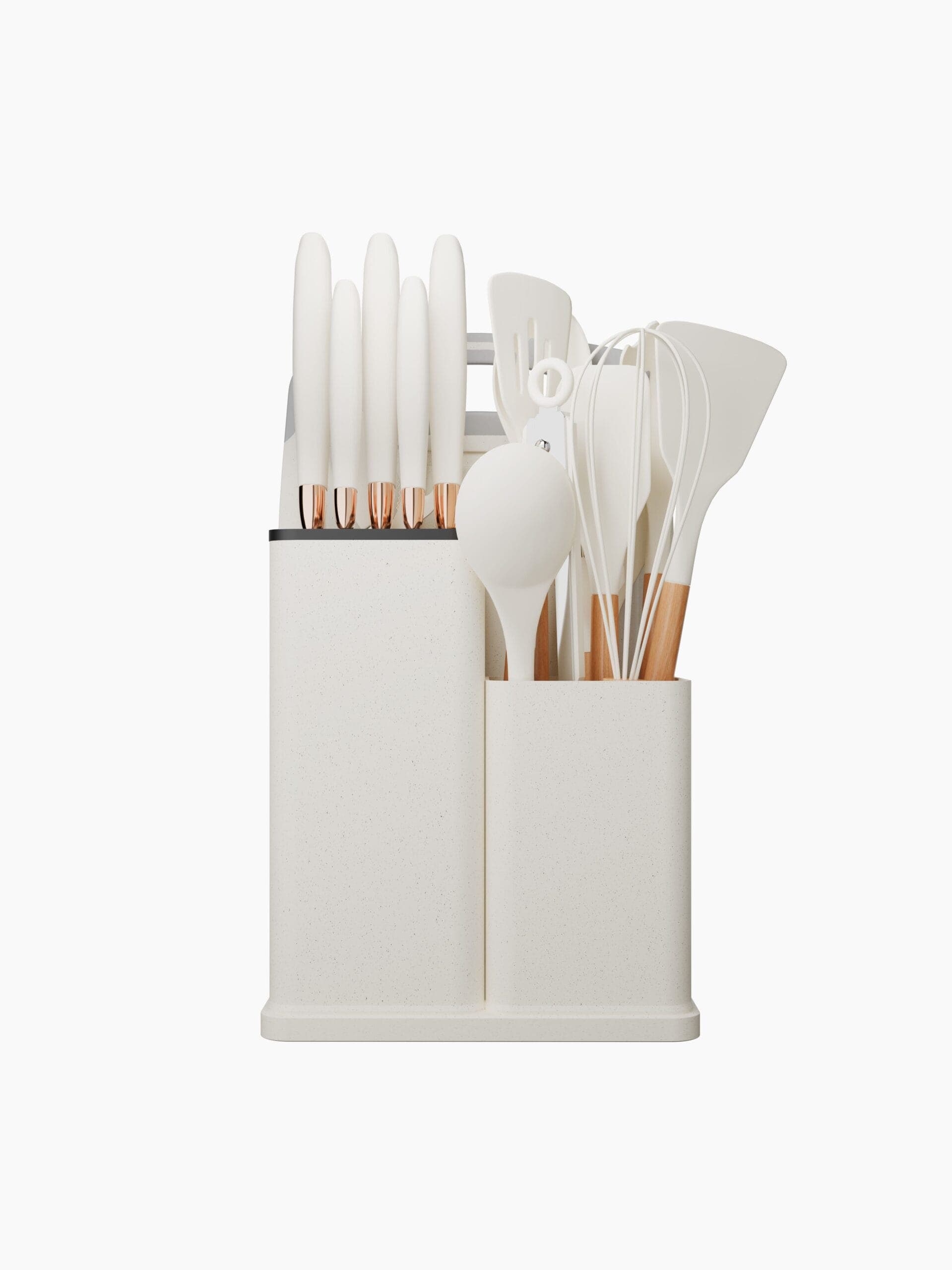 19-delige keukenset in Nude