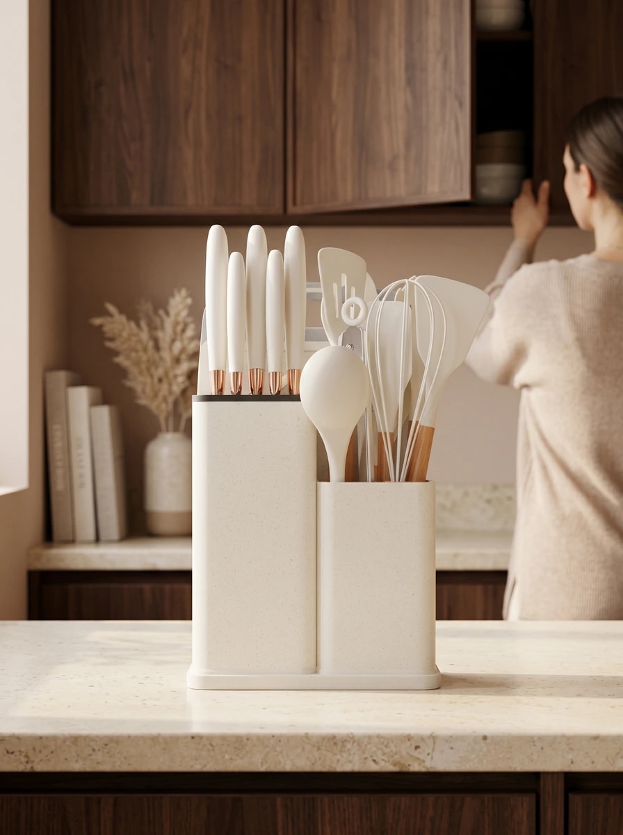 19-delige keukenset Nude — lifestyle